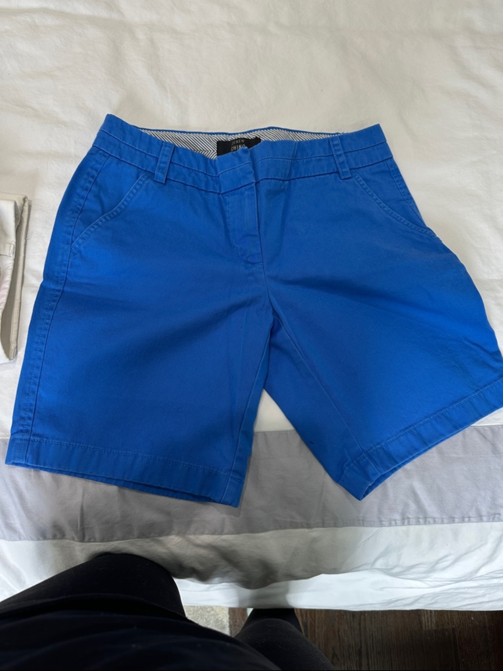 J. Crew Men's-Style Bright Blue Chino Bermuda Shorts